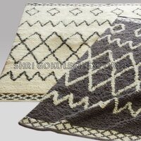 Designer Handmade Indian Pure Cotton Shaggy Rugs