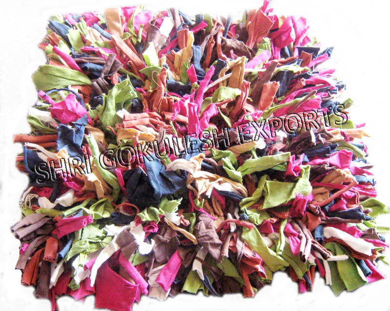 Wholesale Handmade Indian Cotton Shaggy Carpets