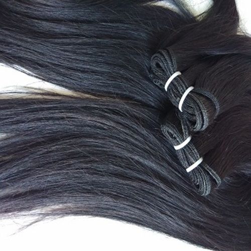 Indian Natural Straight Hair Bundles Double Machine Weft