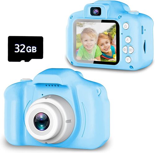 Upgrade Kids Selfie Camera HD Digital Video Cameras for Toddler