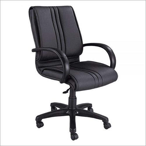 Eco-Friendly Black Leatherette Office Chair