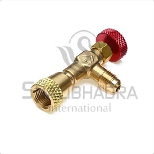 R410A R22 Brass Air Conditioner Safety Valve - Color: Golden