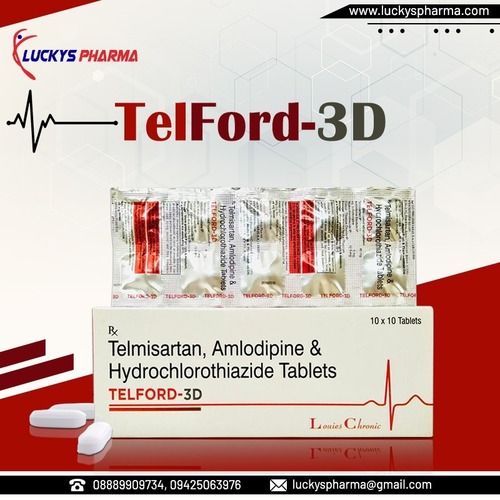 Telmisartan Amlodipine And Hydrochlorothiazide Tablets Shelf Life: 36 Month Months