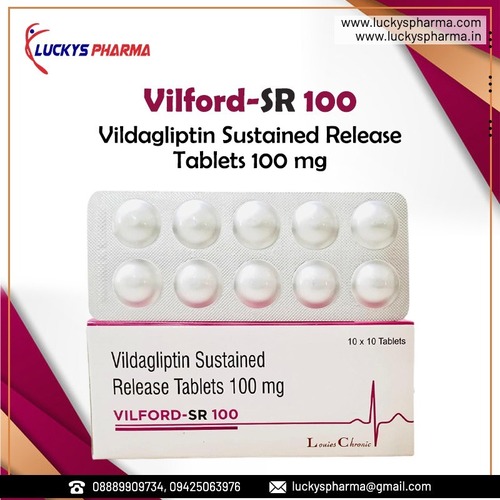 Vildagliptin 100mg  Tablet