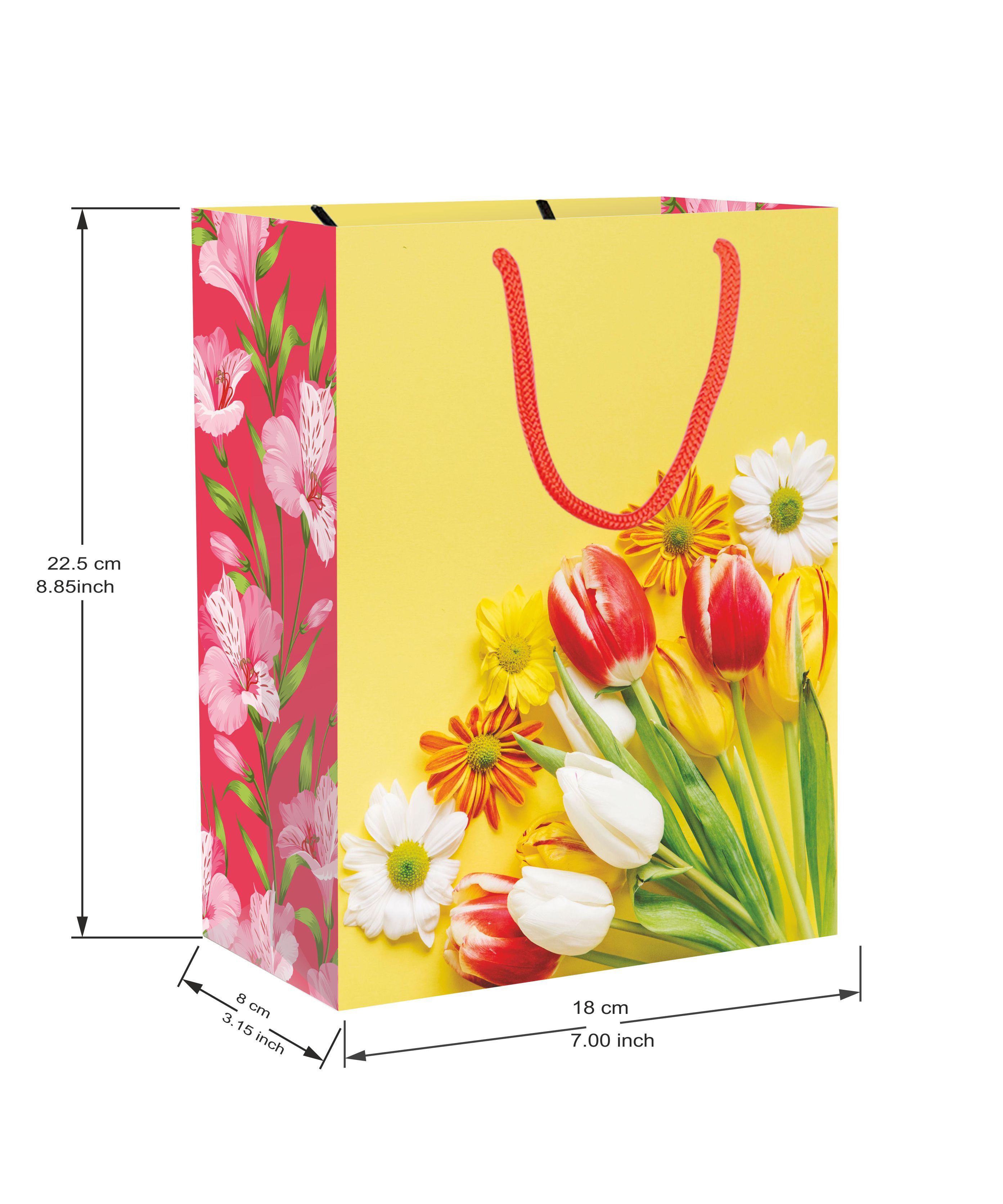 Small Luxury Yellow Floral Carry Bags