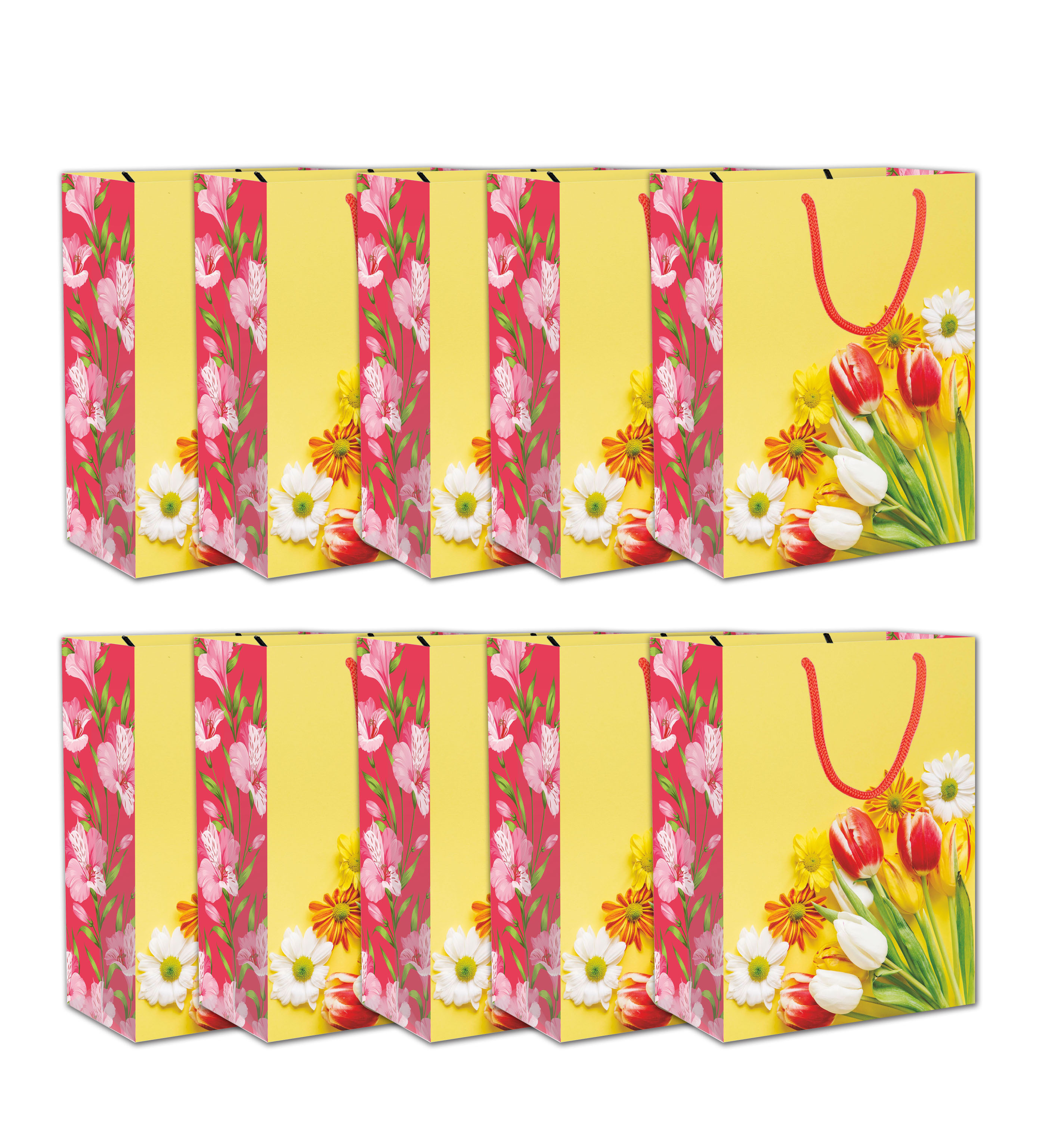 Small Luxury Yellow Floral Carry Bags