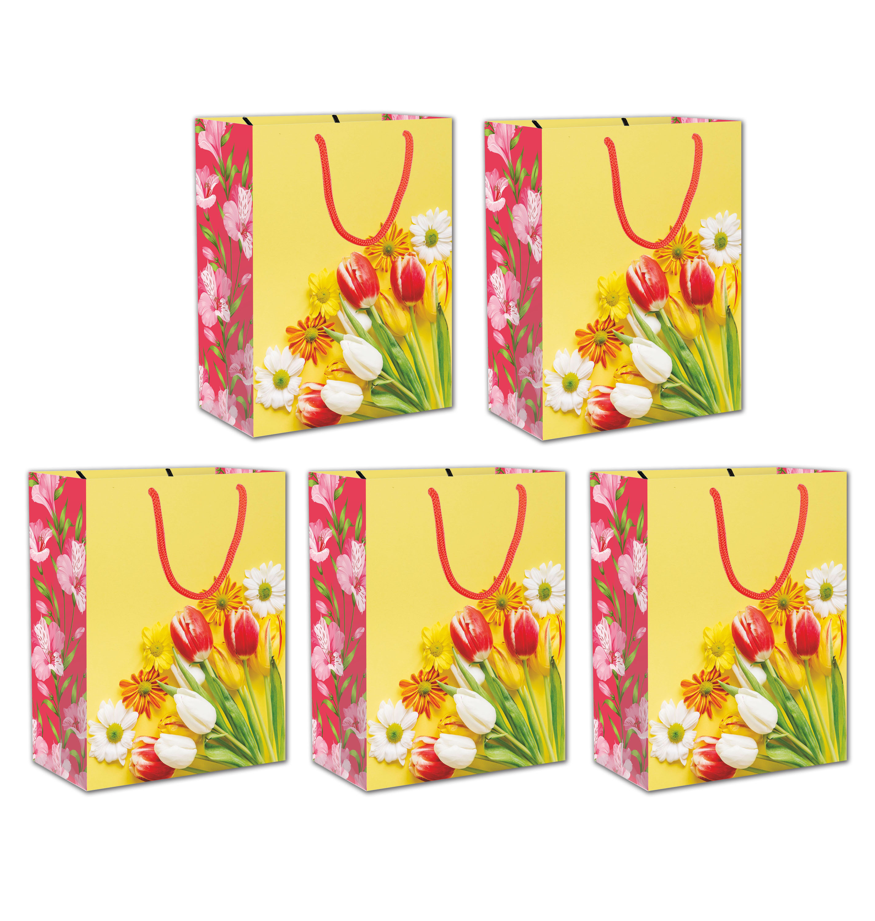 Small Luxury Yellow Floral Carry Bags
