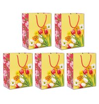 Small Luxury Yellow Floral Carry Bags