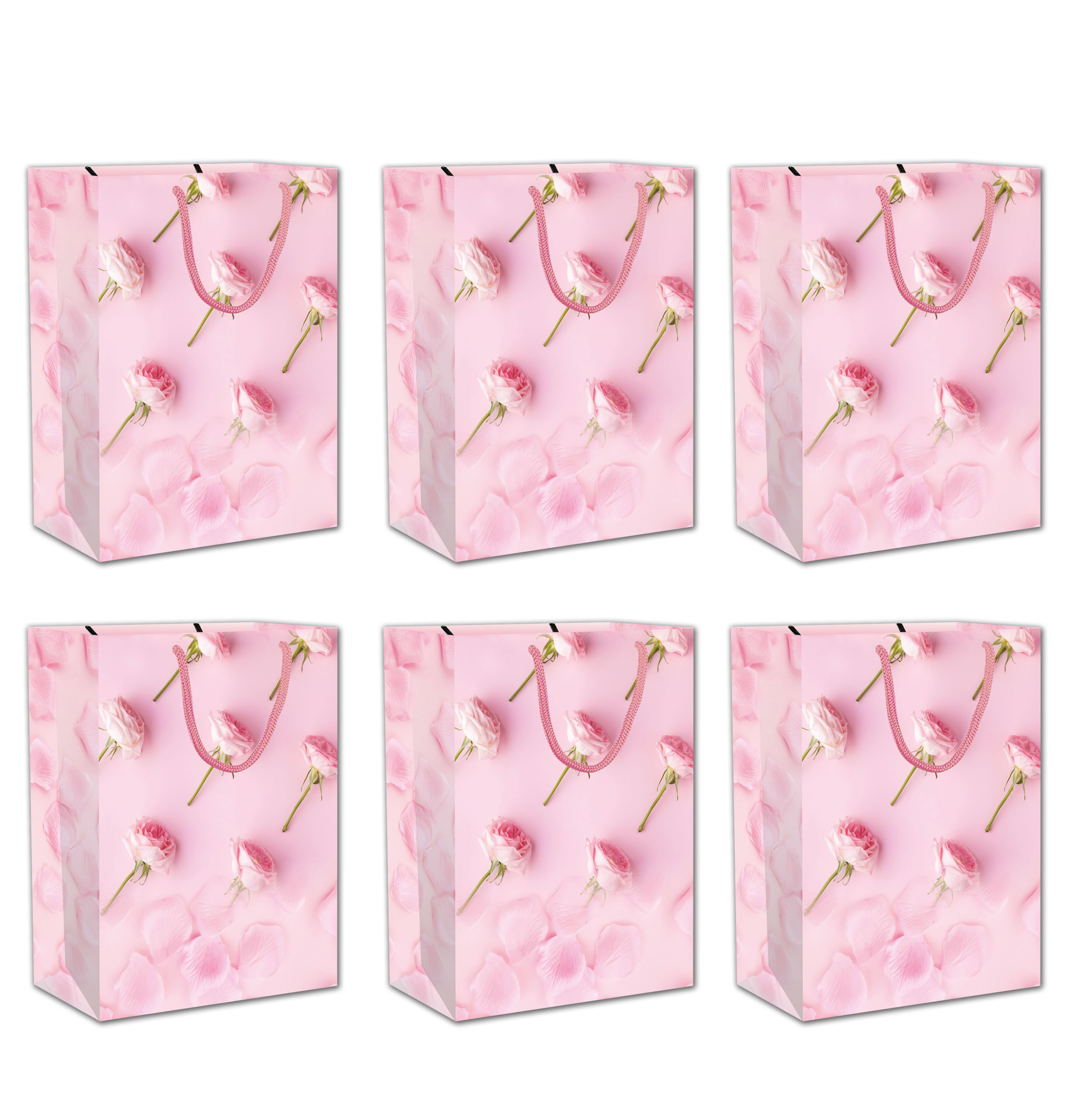 Small Luxury Rose Floral Carry Bags