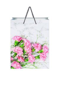 Small Luxury Floral Grey Carry Bags