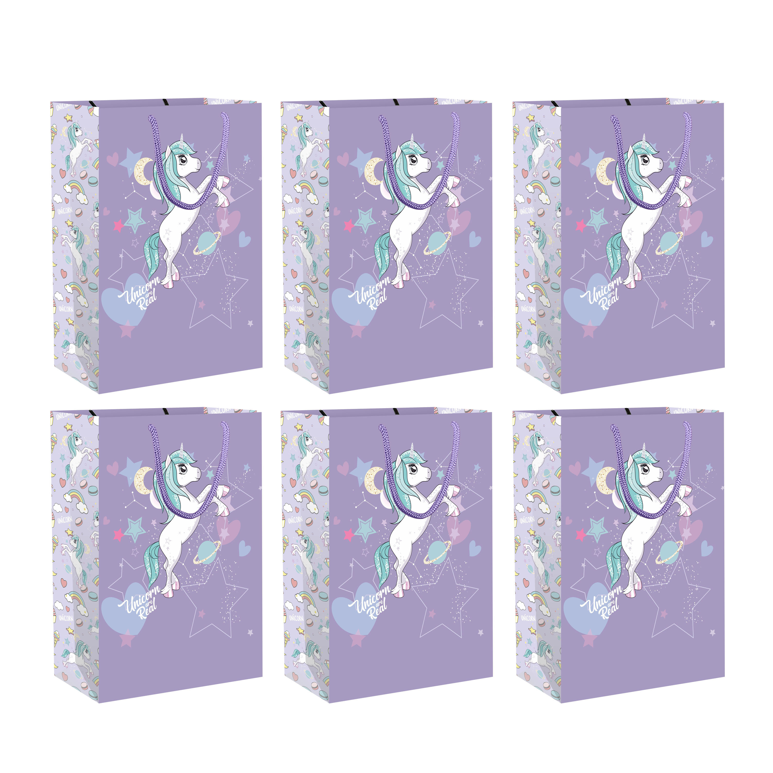 Medium Luxury Unicron Purple Carry Bags