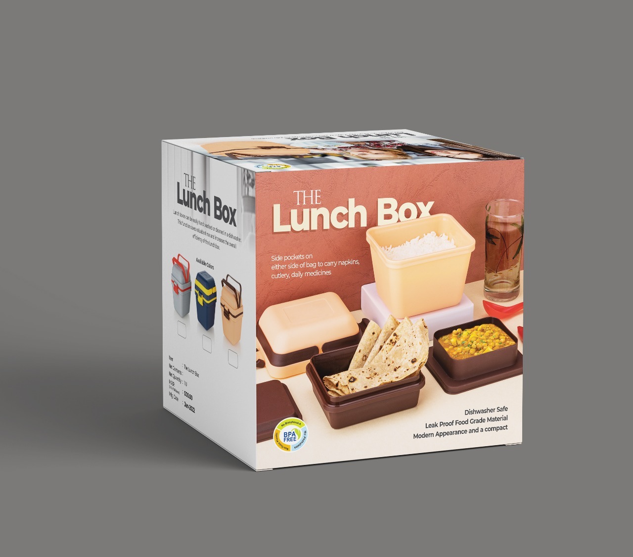 Square Plastic Lunch Box