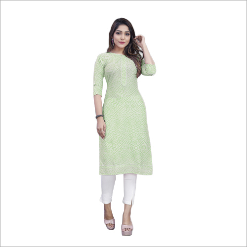 Washable Printed Rayon Kurti