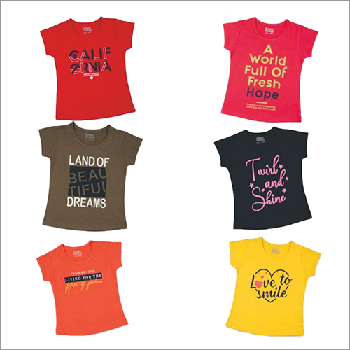 Different Colors Available Girls Printed Colourful Top