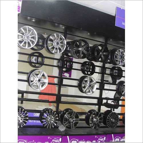 Metal Slatwall Wall Rack with Single Base