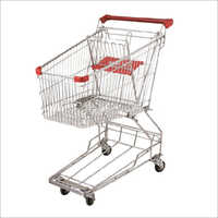 Mild Steel Power Coated Shopping Trolley