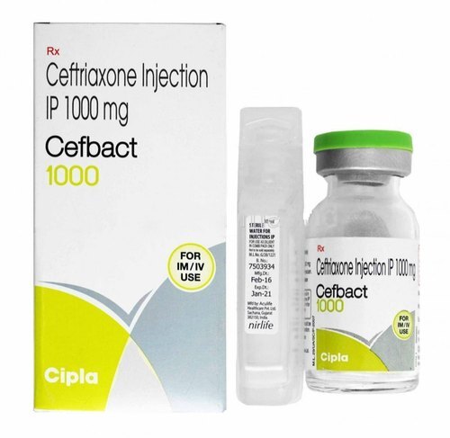 Ceftriaxone Sodium 1000 Mg Injection