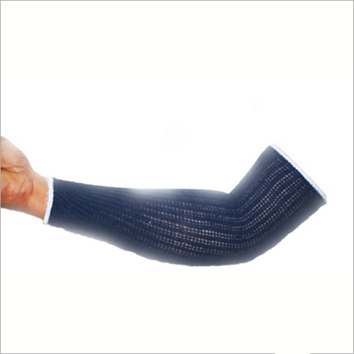 Navy Blue Cotton Knitted Hand Sleeves