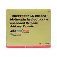Zita-Met Plus (Teneligliptin-Metformin) 20mg/500mg ER Tablets