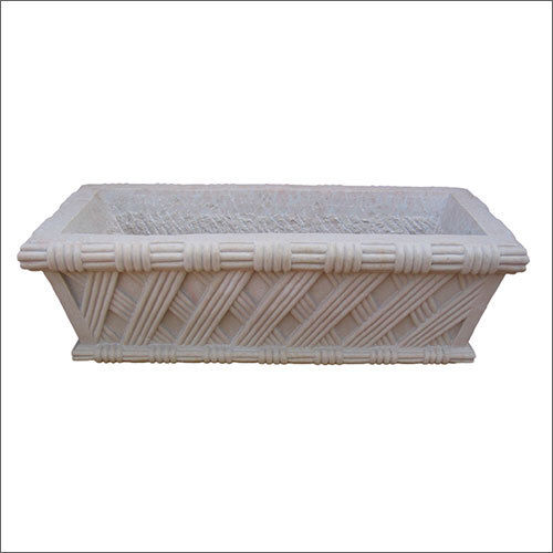 Grey 12X18X36 Mint Stone Planter