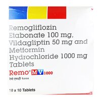 Remo MV 1000 (Remogliflozin Etabonate-Vildagliptin-Metformin) 100mg/50mg/1000mg Tablets