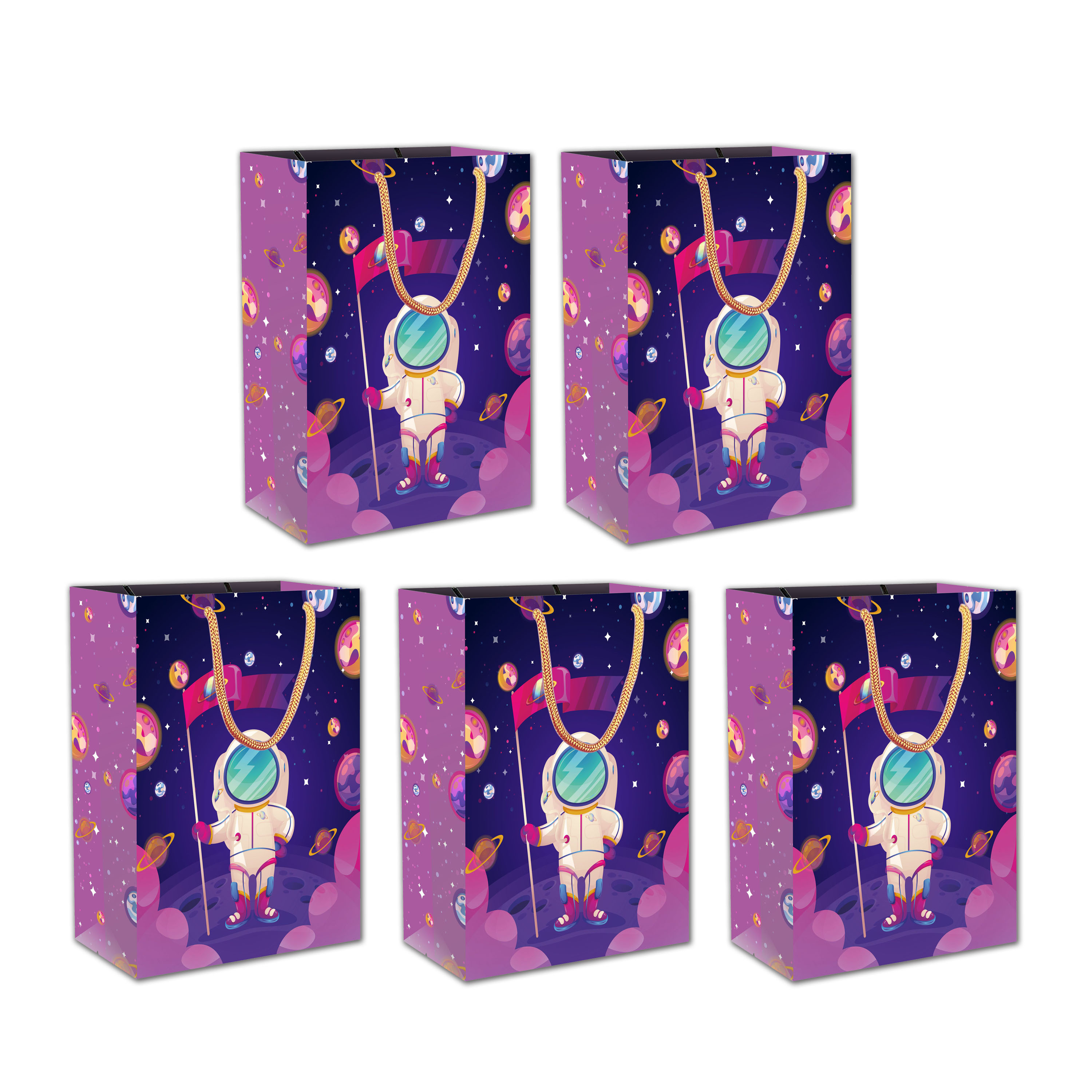 Medium Luxury Magenta space Carry Bags