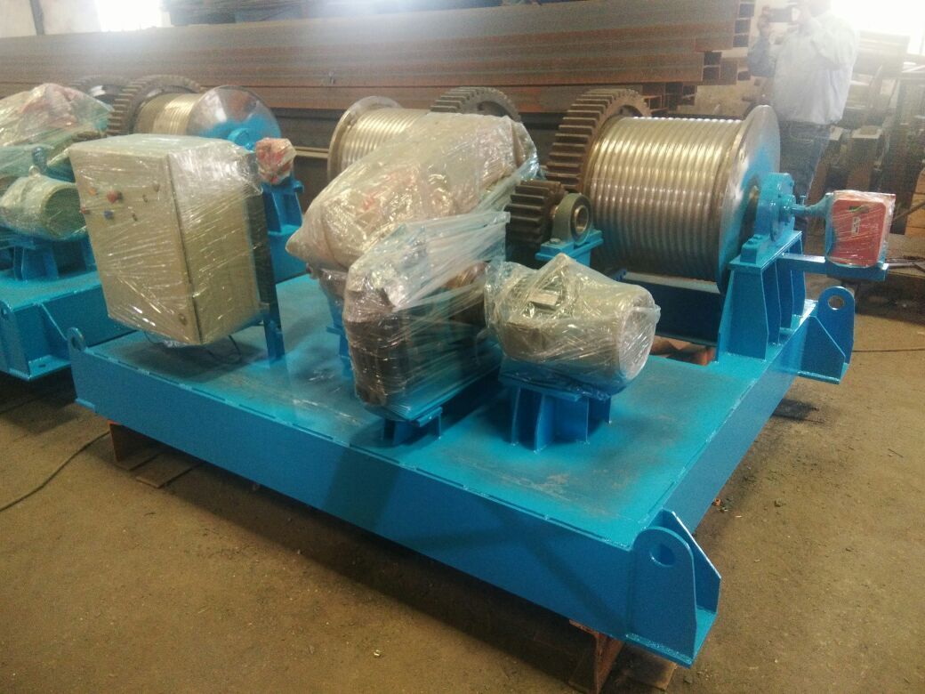 Double Drum Power Winch Machine