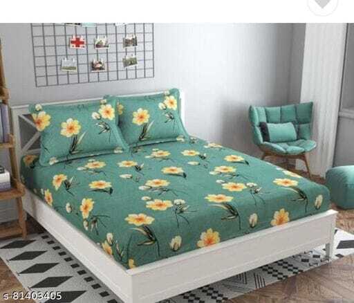 Printed Double Bedsheet Application: Household