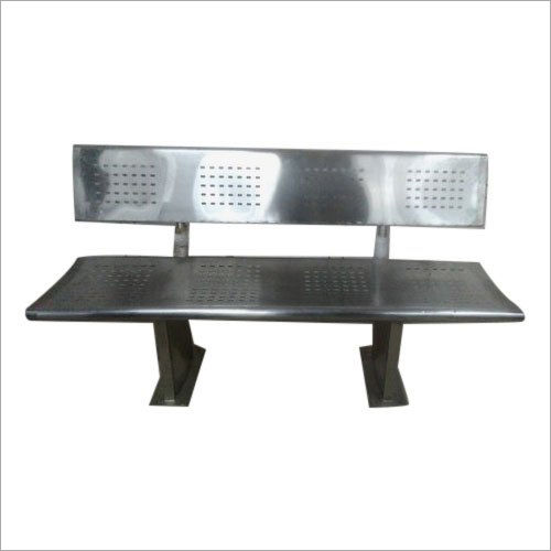 4 Seater Stainless Steel Garden Bench