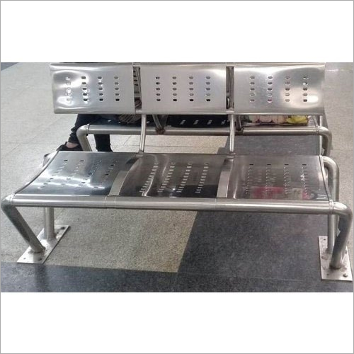 Stainless Steel 3 seater Waiting Chair