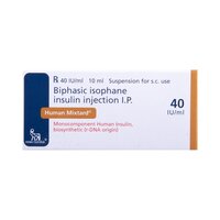 Human Mixtard (Insulin Isophane/NPH-Human Insulin/Soluble Insulin) 70/30 40IU/ml Suspension for Injection