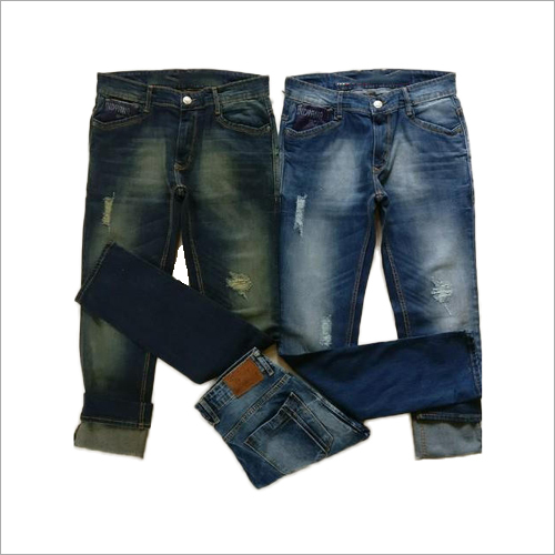 Washable Mens Ripped Jeans