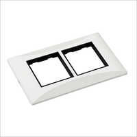 Flicker Modular Switch Plate Black Line 4M