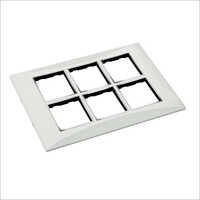 Flicker Modular Switch Plate Silver Line 12M