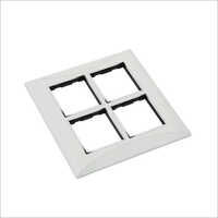 Flicker Modular Switch Plate Silver Line Sq8M