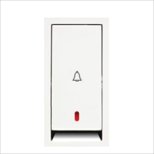 Modular Switches Bell Push With Indicator 6A Flate