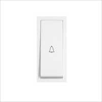 Modular Bell Push Switch 1m - Polycarbonate Material, 1 Module Size, White Color | All Purpose, One Way Operation