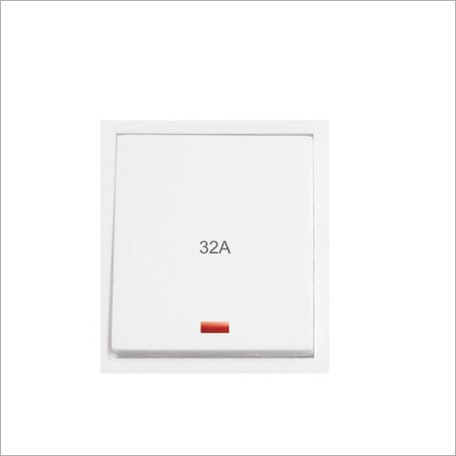 White Modular Switches 32a Dp Switch With Indicator 2m