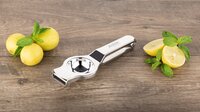 Ss Lemon Squeezer With Opener - Stainless Steel, 1mm Thickness, Silver Color | Lightweight 169g, Safe Edges, Easy To Use And Maintain