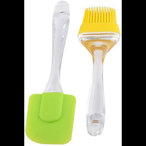 SILICON OIL BRUSH  SPATULA BRUSH SET (9.5INCH)