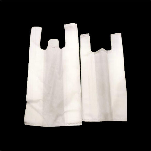 White W Cut Non Woven Bag