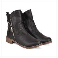 Ladies High Ankle Black Boots