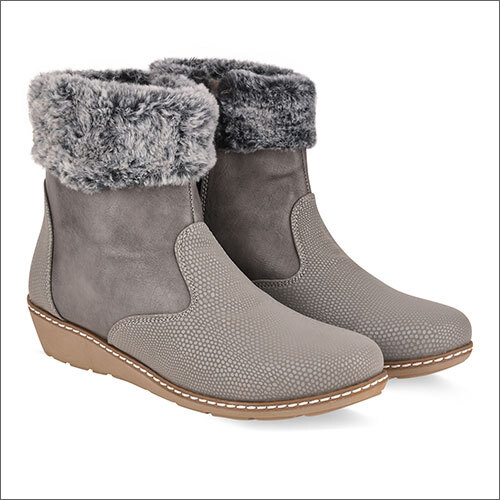 Ladies Designer Grey Boots