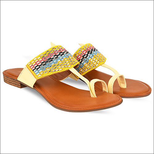 Various Colors Available Ladies Casual Kolhapuri Slippers
