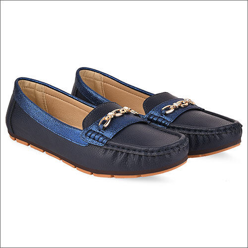 Ladies Dark Blue Loafers