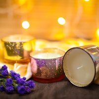 Big Shot Glass Candle - Paraffin Wax, 13 Hours Burn Time, White Handmade Scented Aromatherapy | Perfect For Parties, Weddings, Home Decoration