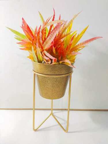DECORATIVE PREMIUM PLANTER STAND FOR INDOOR OUTDOOR - Metal, Height: 30 cm, Bottom Diameter: 18 cm, Weight: 800 g | Elegant Design, Odorless, Durable, Great for Kids and Pets