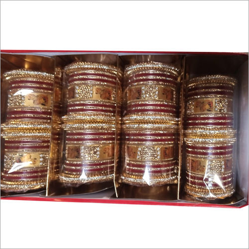 Golden Red Bridal Chura