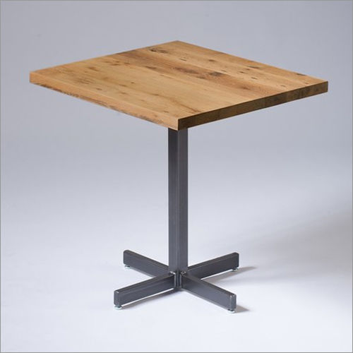 MS Cafe Table With Wooden Top