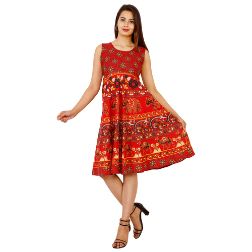Jaipuri Print Dress